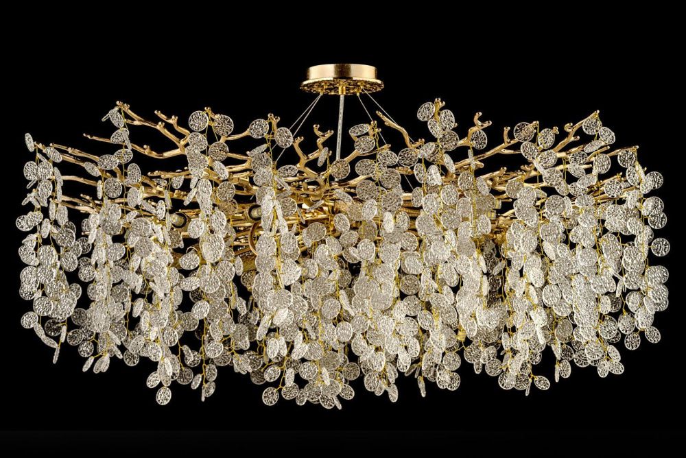 Люстра подвесная *100* см, 14*G9*40W, Dio D`arte Tavenna Gold Tavenna H 1.5.100.102 G, золотой