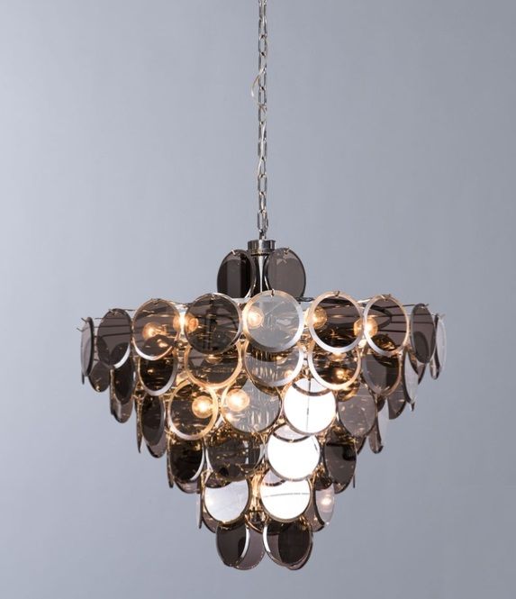 Светильник подвесной DZN-54941 ХРОМ  D800/H600*1000/18/E14/.W/провод прозрачный DIVINARE