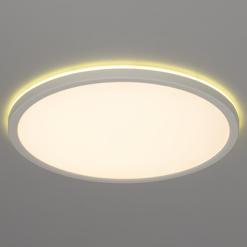 Светильник с пультом 40*2,5 см, LED+RGB 40W, 3000-5000K CL738320EL Бейсик Лайн Белый  