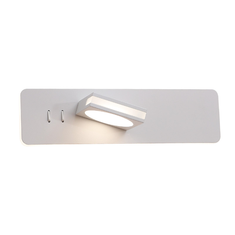 Бра 30*8 см, 2*LED*5 W+12W, 3000K / 4000K / 5000K белый Crystal Lux CLT 216W WH