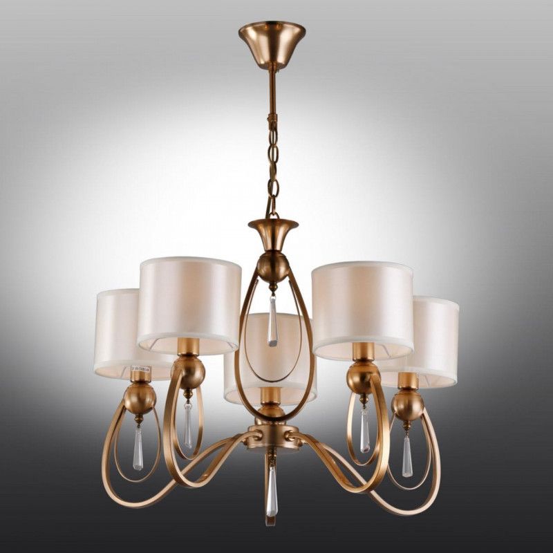 Подвесная люстра 60*90 см, 5*E27, 40W, Omnilux Omnilux 638 OML-63813-05, бронзовый