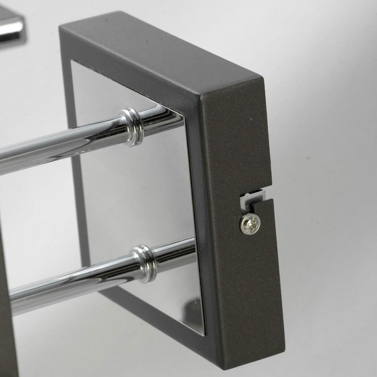 Люстра 33 см Lussole Costanzo LSL-9007-04  хром/венге