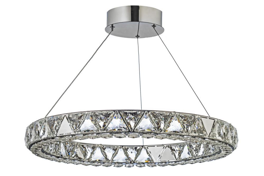 Люстра подвесная *60* см, Led лента*LED*60W, 3300/4200/6500K, Dio D`arte Daiano Daiano L 1.5.60.100 N, Никель