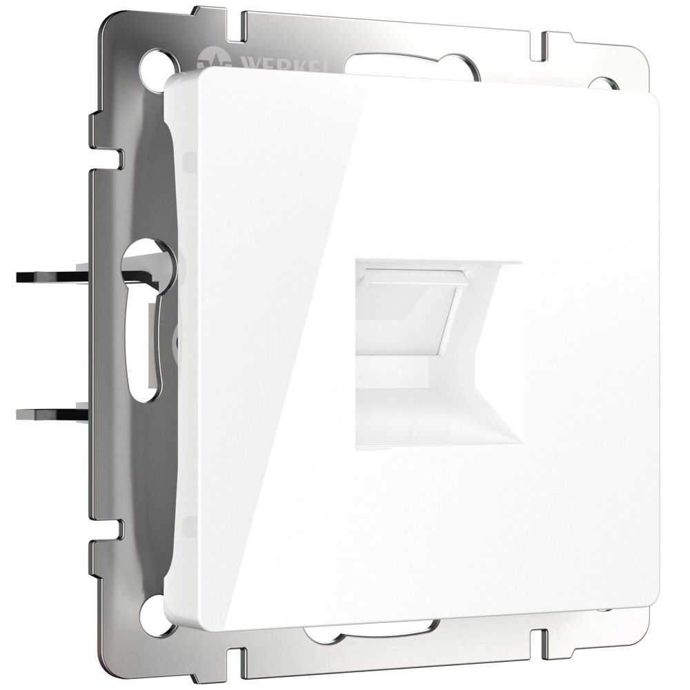 W5120101 Розетка Ethernet RJ-45 cat. 6A экранированная, белый Werkel, 4690389213465