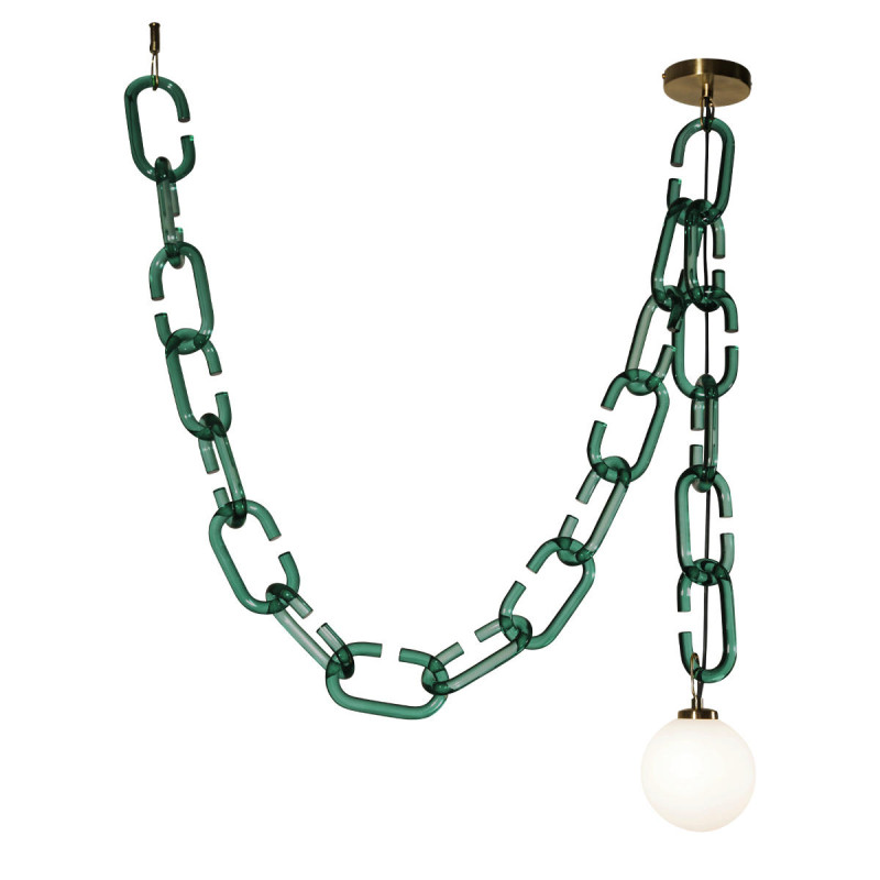 Светильник 12 см,  Loft It 10128C Green, золото
