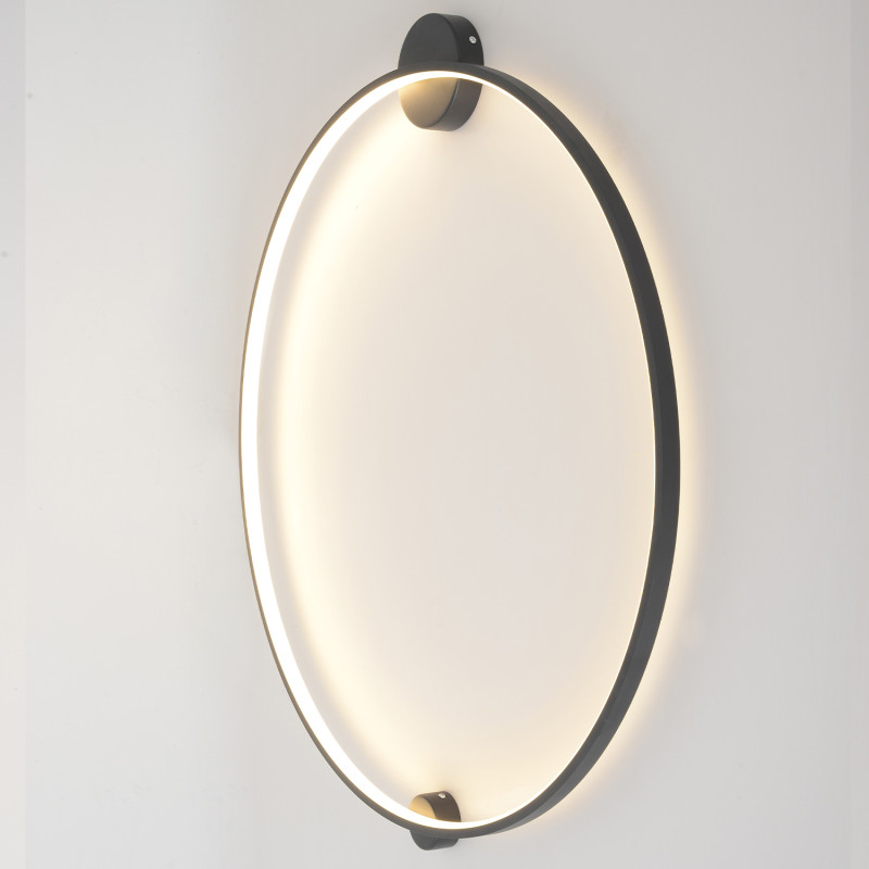 Настенный светильник 91 см, 35W, 3000-6000K, Crystal Lux REAL AP35W LED BLACK, черный