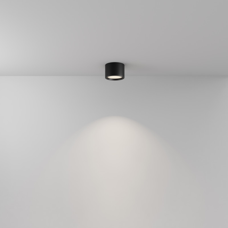 Влагозащищенный светильник 10,5*10,5*7 см, LED, 10W, 4000К, Maytoni Technical Hydra C090CL-10W4K-B черный