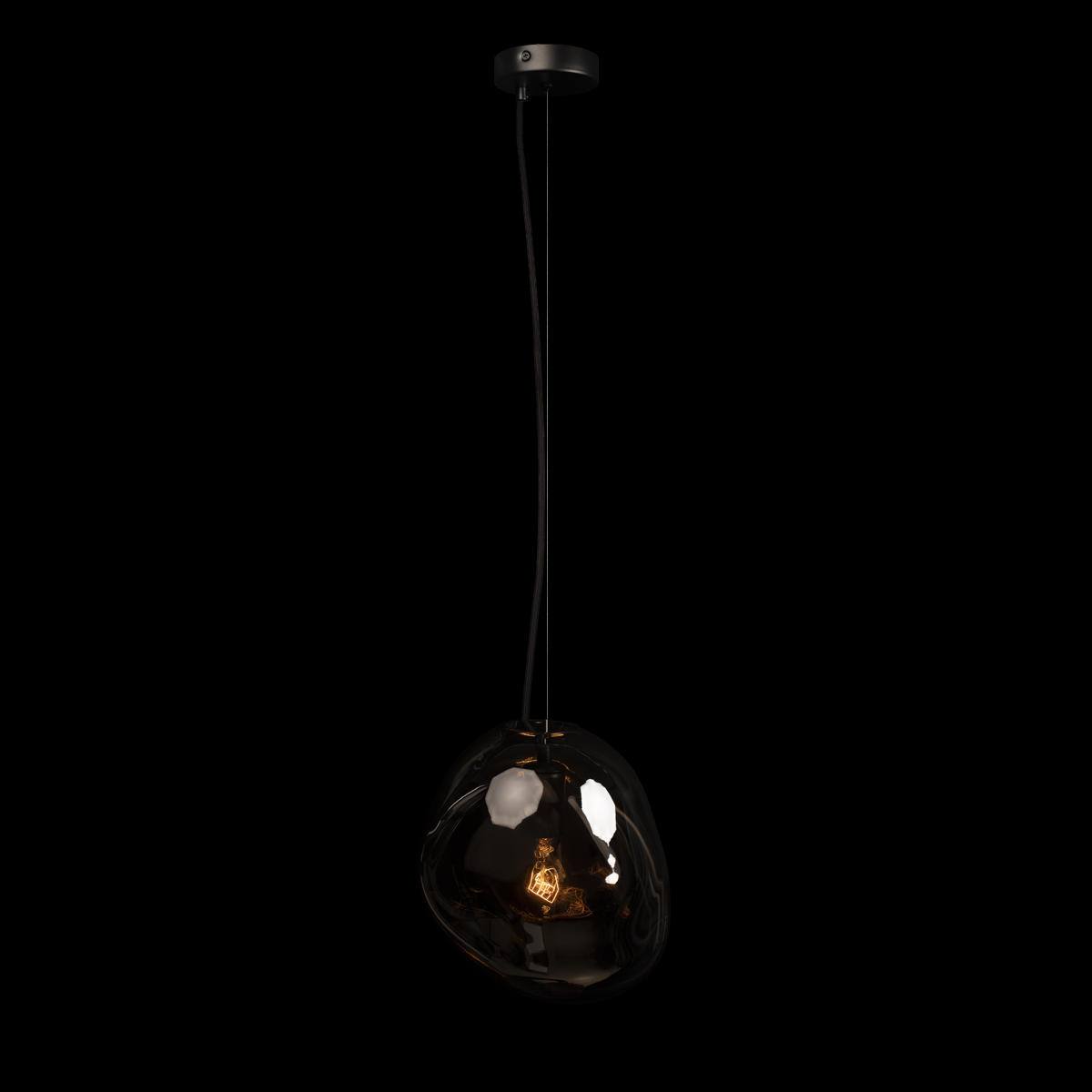 Подвесной светильник 25*25 см, 1*E27*40W  LOFT IT Gallo 10293 Smoke черный