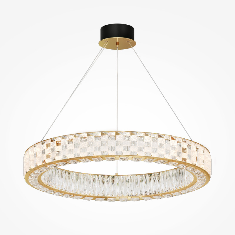 Подвесная люстра 85*85*318 см, LED, 3000К, Maytoni CASTELLO  MOD336PL-L170G3K золотой