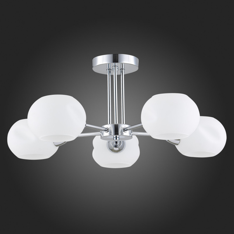 Люстра потолочная 59 см,  EVOLUCE LANTA SLE104302-05 Хром