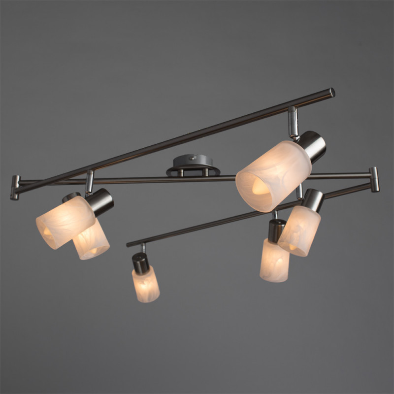 Спот ARTE Lamp A4510PL-6SS, длина 220 см, никель