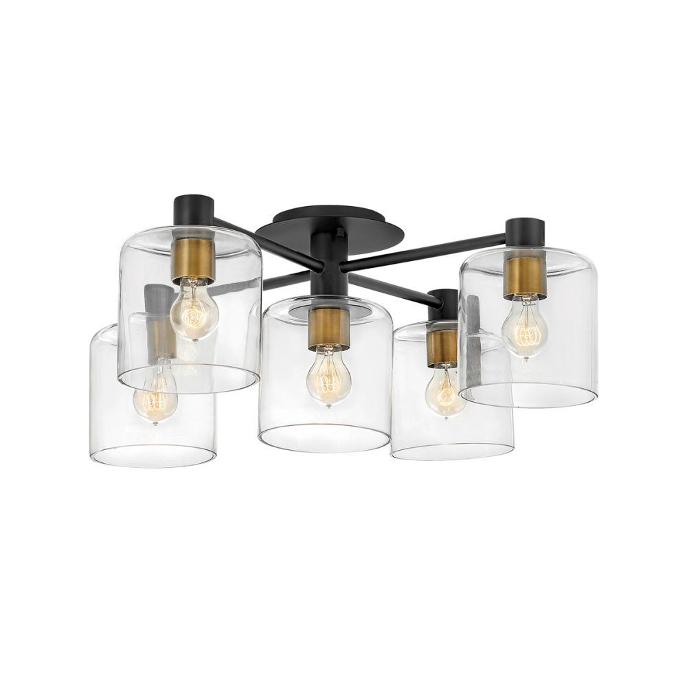 Светильник *81*31 см, E27*60W, Natural Concepts Hinkley Axel HK-HOLLIS3-O-HB-BATH, черный, полированный никель