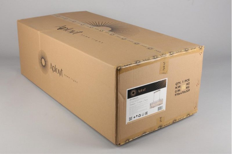 Подвесная люстра 90*40*32-82,5 см, 12*E14, 40W, Aployt Verene APL.808.03.12, хром