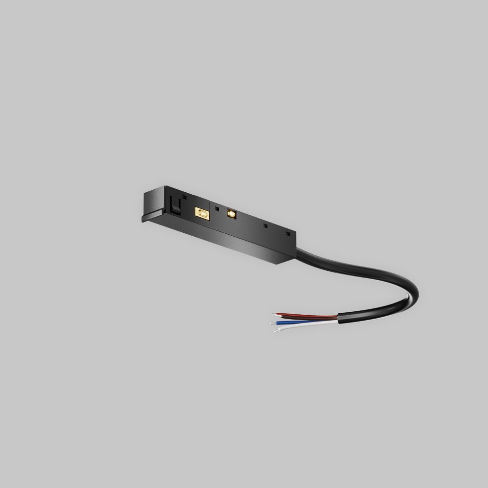 Ввод питания Exility X, черный 7*1*1 см, Maytoni Technical  TRA239B-42B, Черный