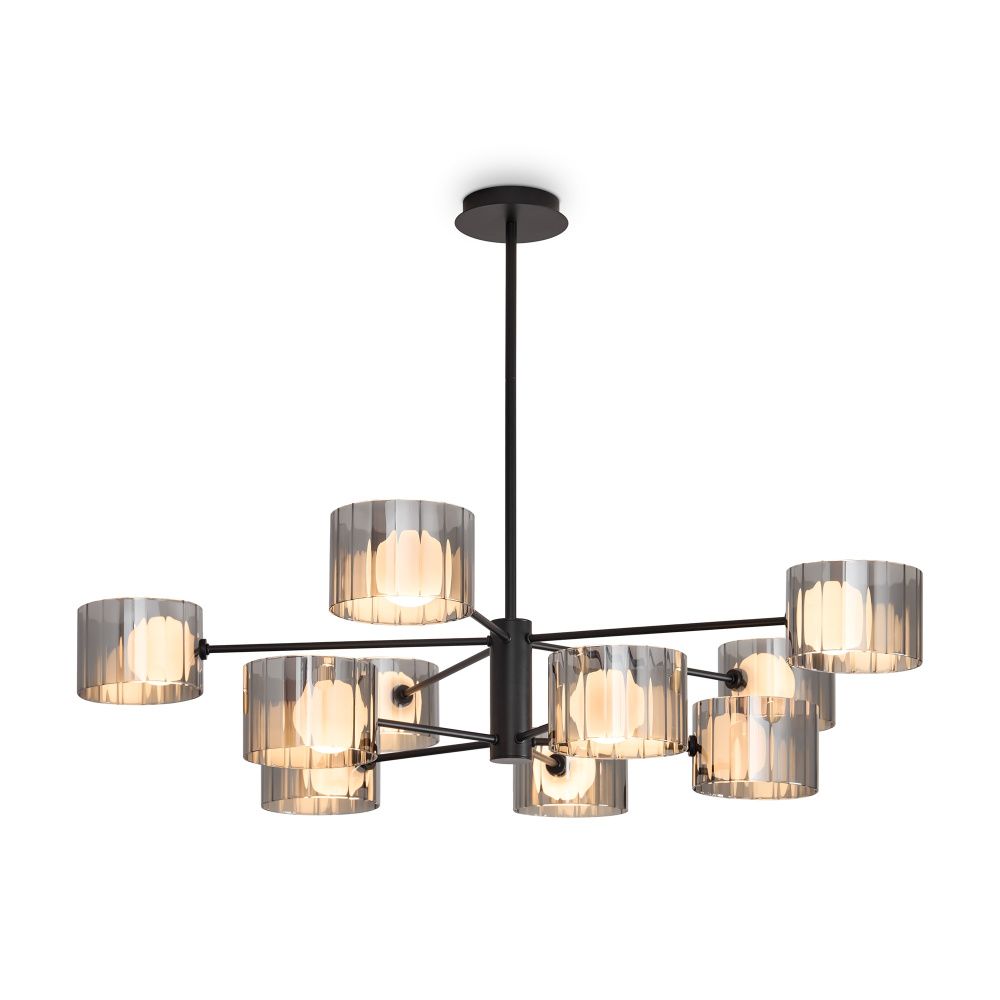 Потолочный светильник 42-72 см, 10*G9*40W Freya Flight FR5544CL-10B, Черный