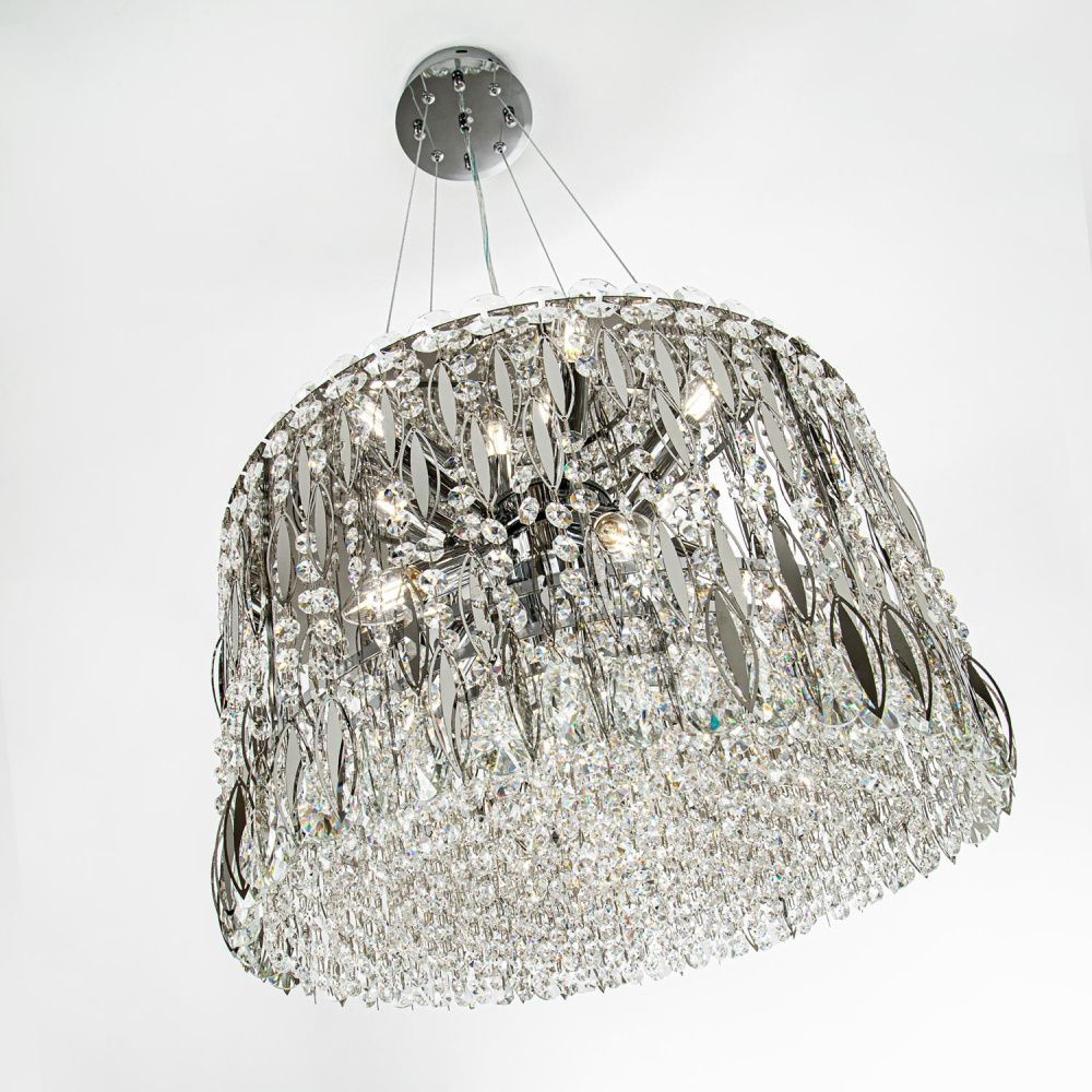 Подвесная люстра 50*50*125 см, Е14 9x40W, Хром MODELUX ML.315.9 CR