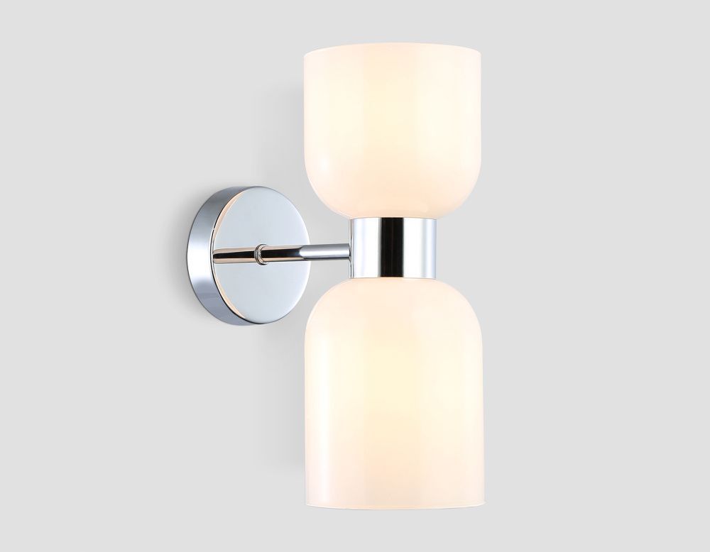 Бра 21,5*12*30- см, 2*E14*40W, K, Ambrella Light High Light LH56087, хром