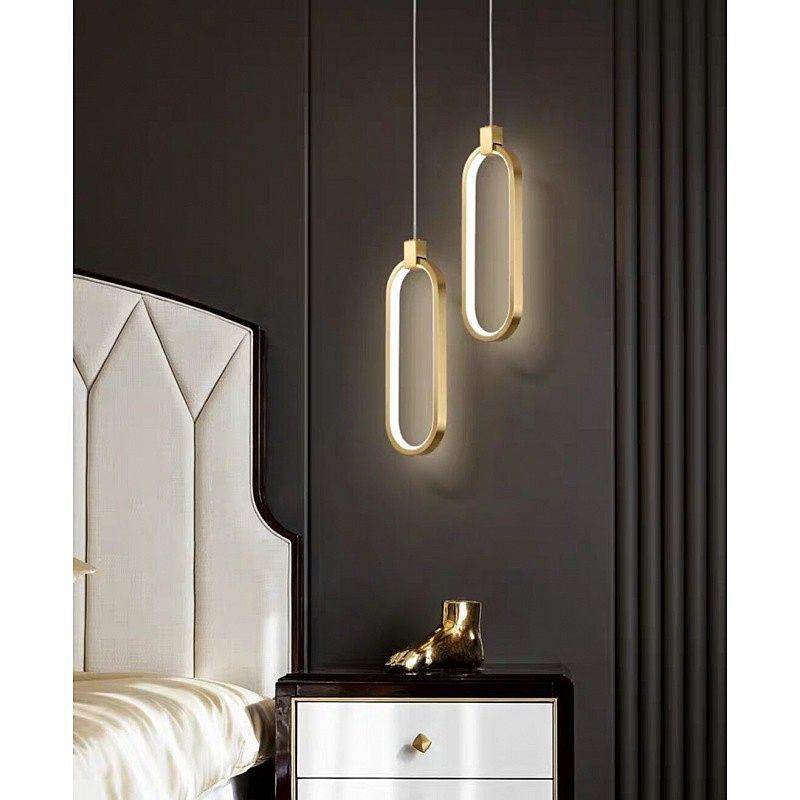 Светильник подвесной *46-200 см, 1*LED*19W, 3000K, Lightera Mondsee LE137L-33G, золотой