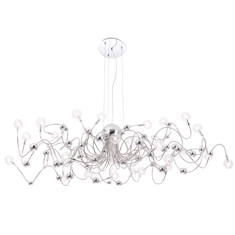 Люстра 65*150*30 см, 30*LED G4 *2W Хром Crystal Lux MEDUSA SP30 CHROME