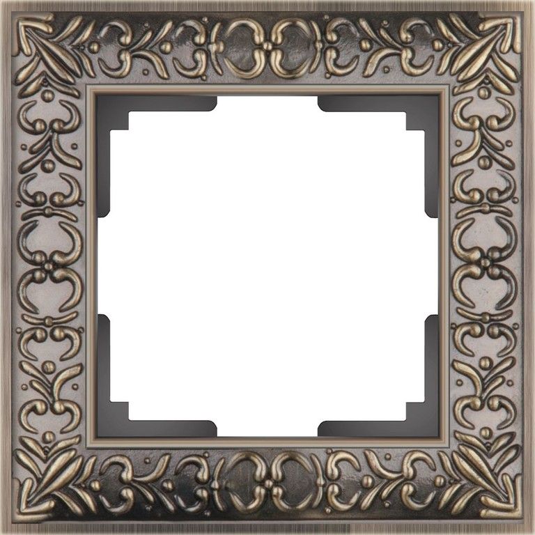 WL07-Frame-01/Рамка на 1 пост (бронза), 4690389054358