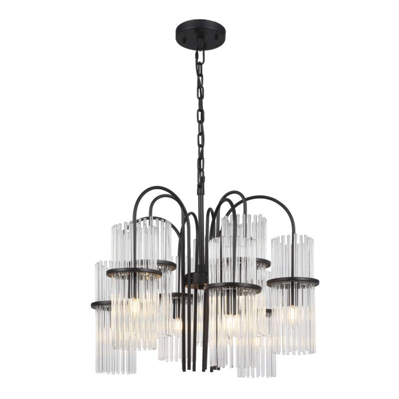 Подвесная люстра 67*209 см, 9*E14*40W, ST-Luce Tasse SL6145.403.09, черный