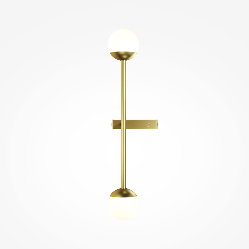 Бра 14,1*13*48 см, LED, 10W, 3000К, Maytoni TOUCH MOD285WL-L10BS3K латунный