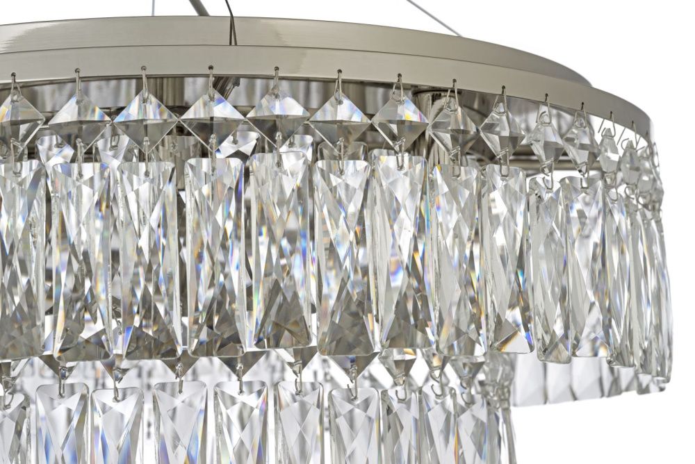 Люстра подвесная *50*22 см, 8*G9*40W, Arti Lampadari Acquaro Acquaro E 1.5.D50.100 NP, никель