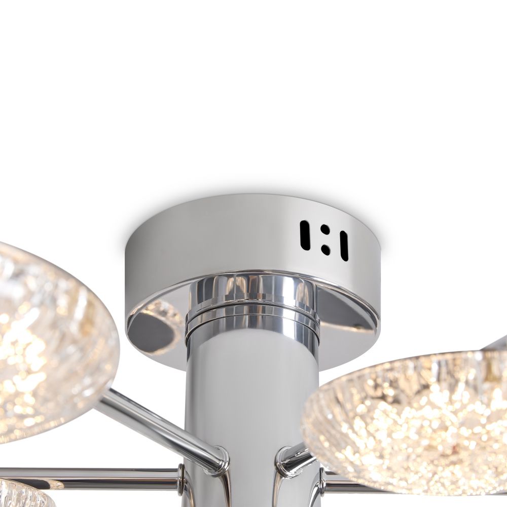 Потолочный светильник 16 см, LED*32W, 2700K, Freya Plane FR5531CL-L32CH, Хром