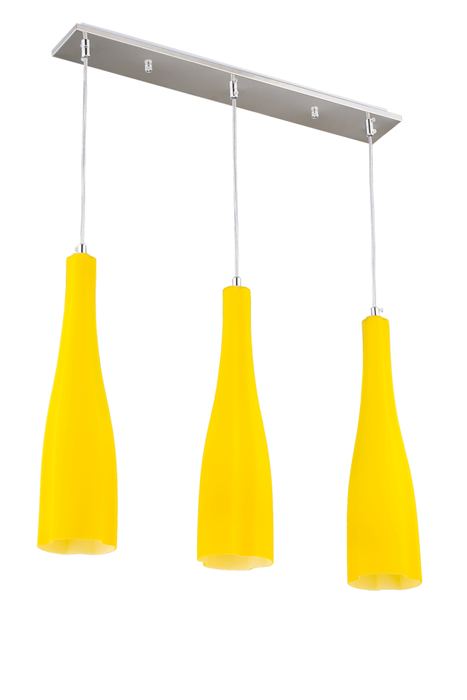 Люстра L580 x W80 x H1150, мм, 3*40W (120W), YELLOW(ЖЁЛТЫЙ) Sfera Sveta 5065/3 YELLOW