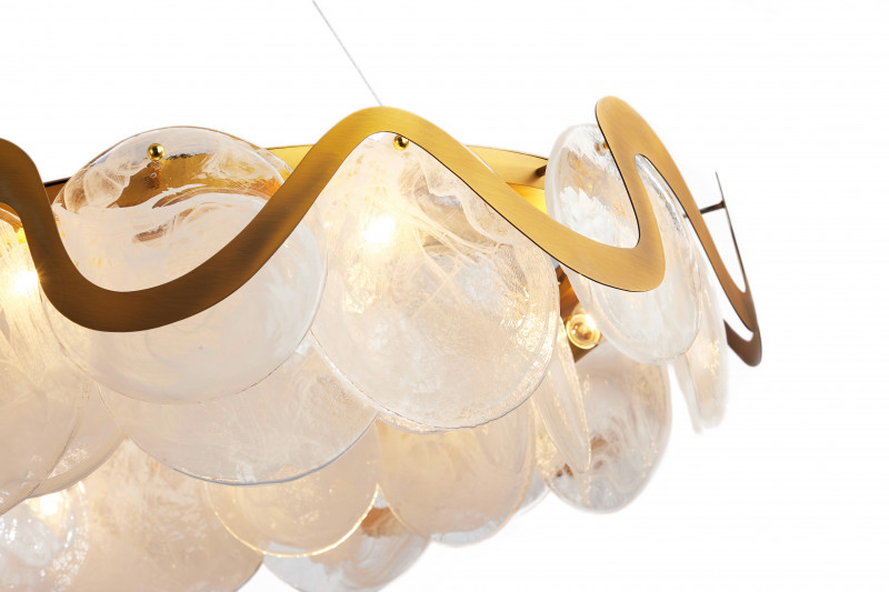 Люстра подвесная Stilfort 2130/03/10P, диаметр 80 см, бронза