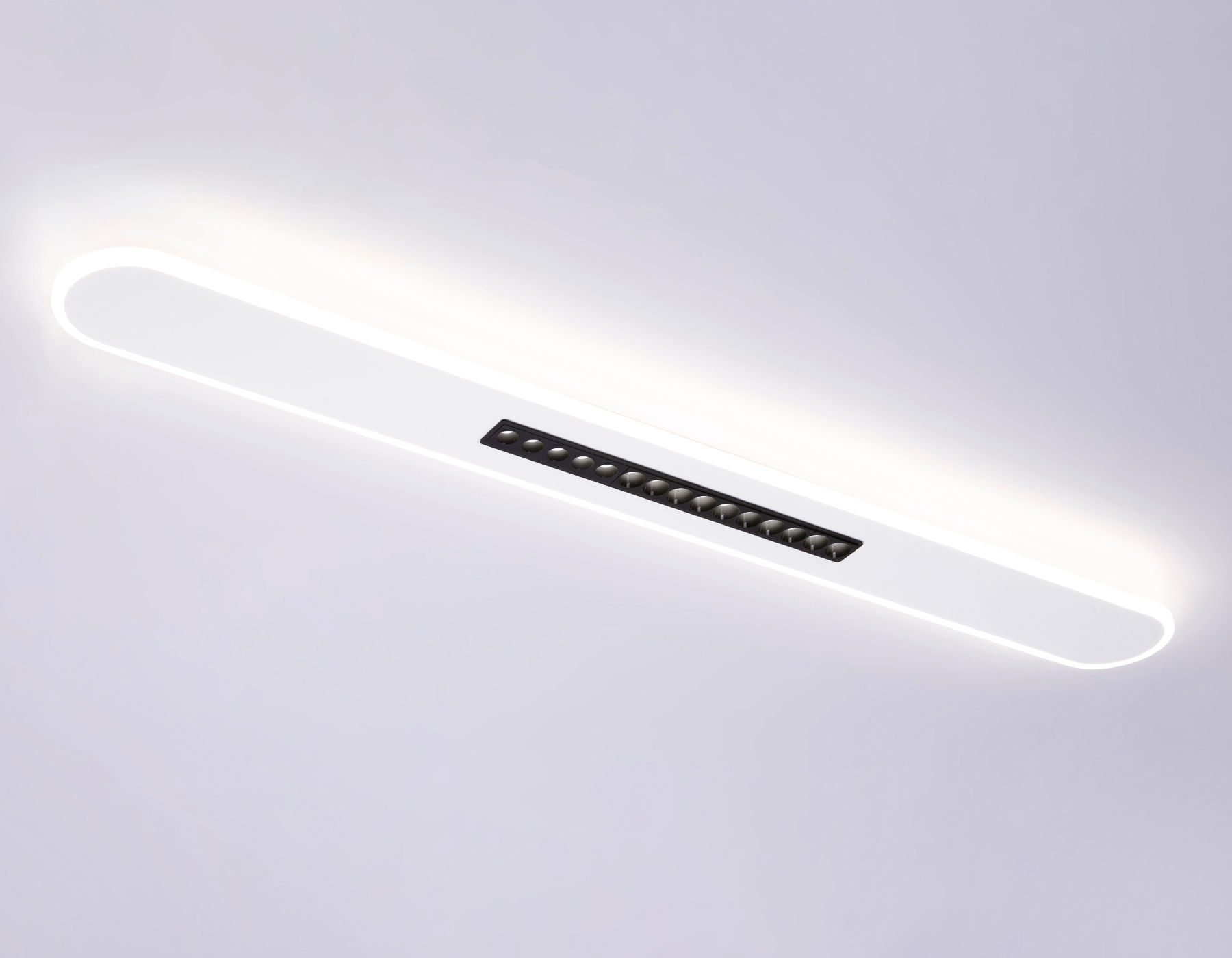 Светильник 120*12,5*4 см, LED 70W, 3000К, белый, черный Ambrella Comfort LineTech FL51445