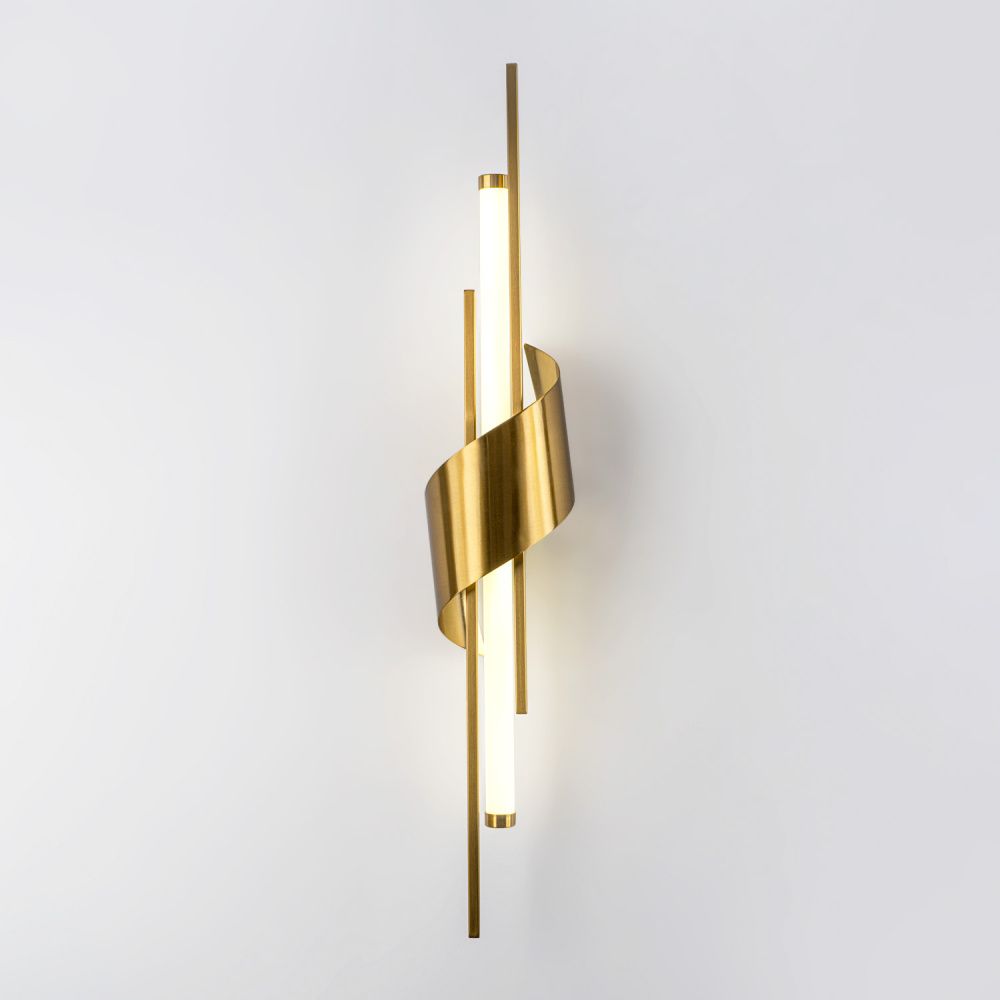 Бра 10*10*60 см, LED*6W, 4000K, Modelux  ML.729.590 BS, Латунь