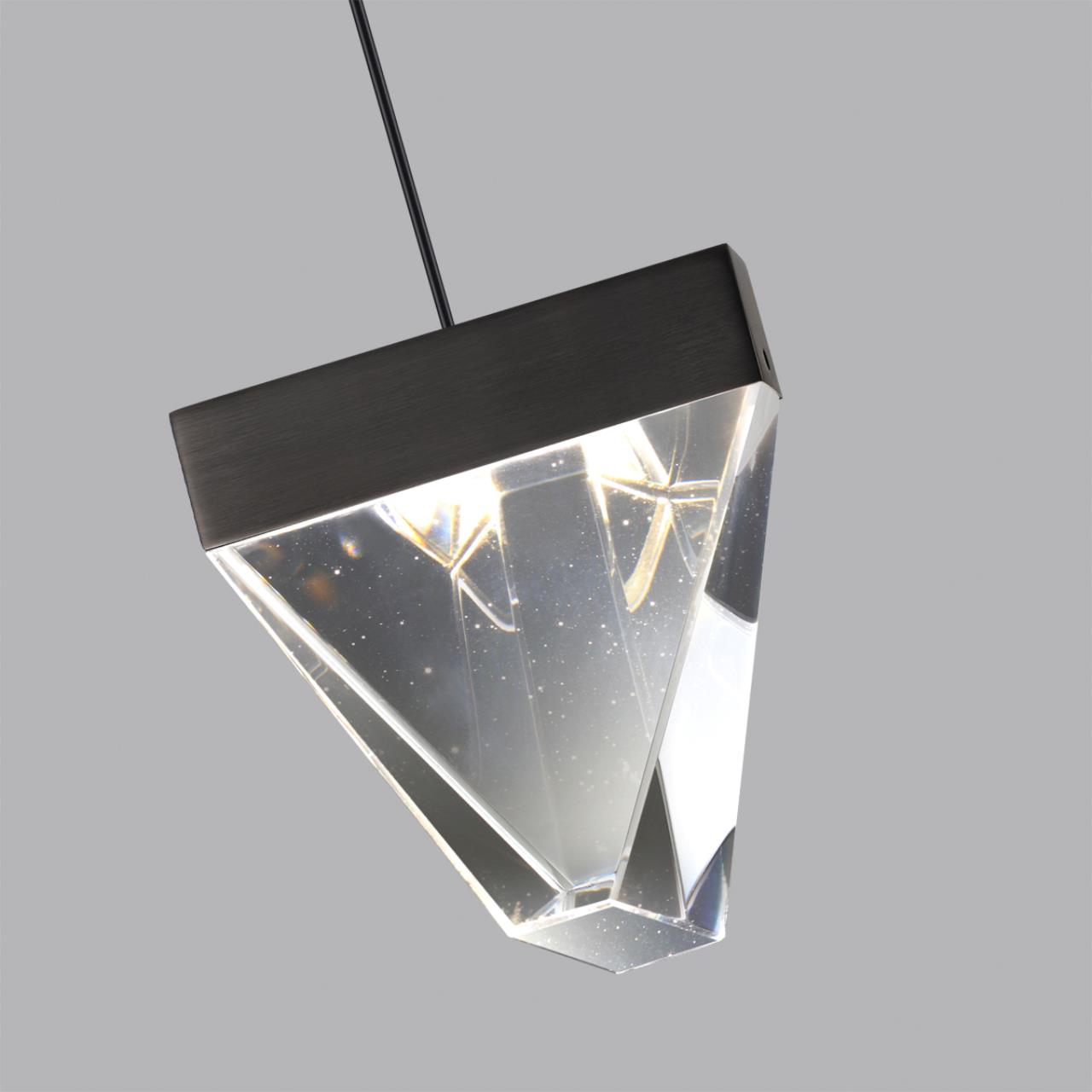 Подвесной светильник 10,3*174,9 см, 1 LED*5W, 3000 К, Odeon Light Ray, черный 6677/5L