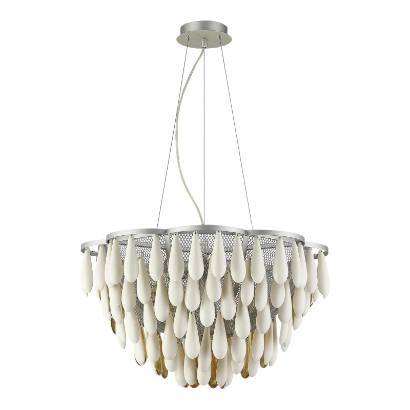 Светильник подвесной 60*30/150 см, 7*E14 ST LUCE Faenza SL1517.103.07 серебристый