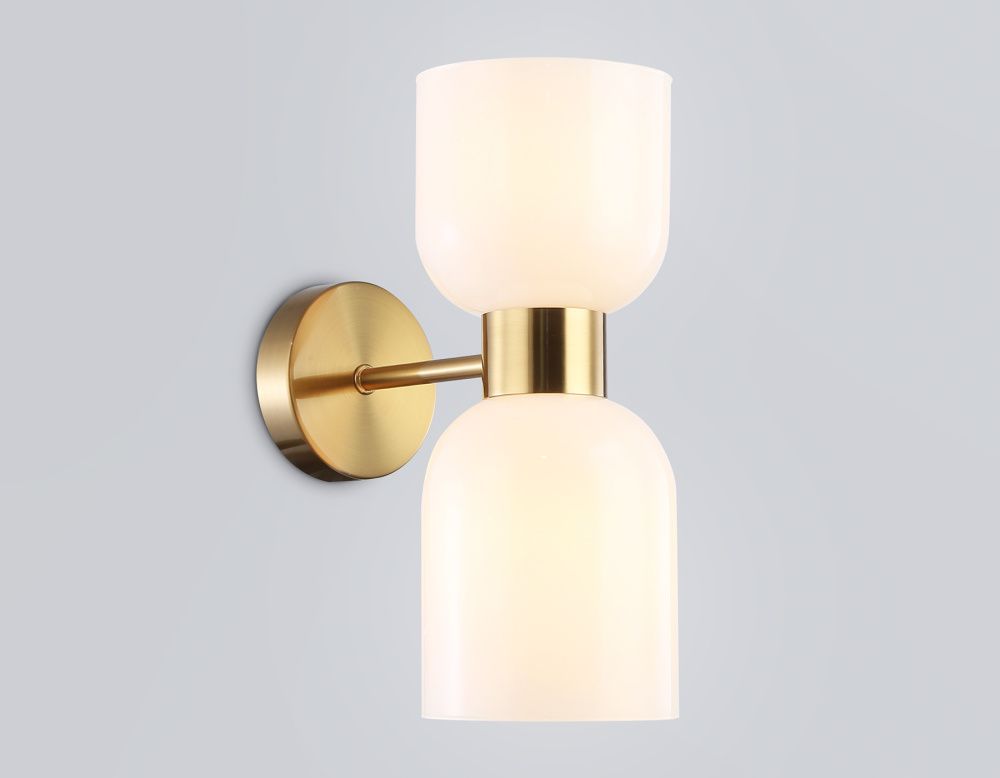 Бра 21,5*12*30- см, 2*E14*40W, K, Ambrella Light High Light LH56097, латунь