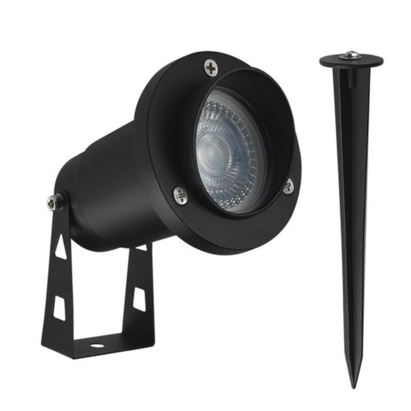 Встраиваемый в грунт светильник 11*8*25 cм, 1*GU10*35W Arte Lamp Elsie A1522IN-1BK черный