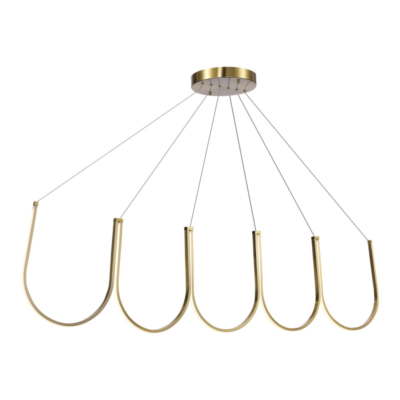 Светильник подвесной 155 см, 68W 3000K ST LUCE HEIT SL6202.213.01 Золотистый