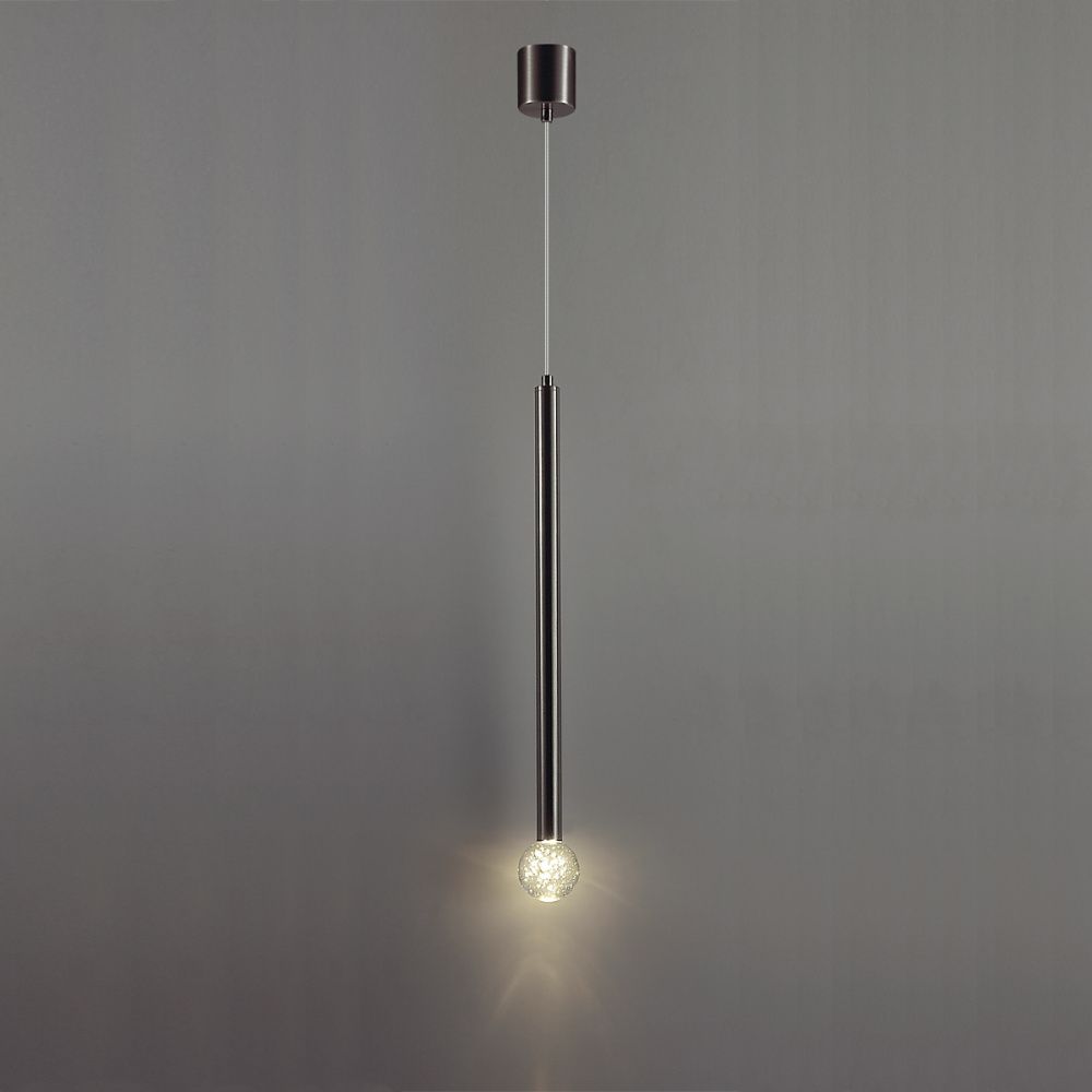Подвесной светильник 6 см, 3W, 3000K, Odeon Light 4375/3LA, никель