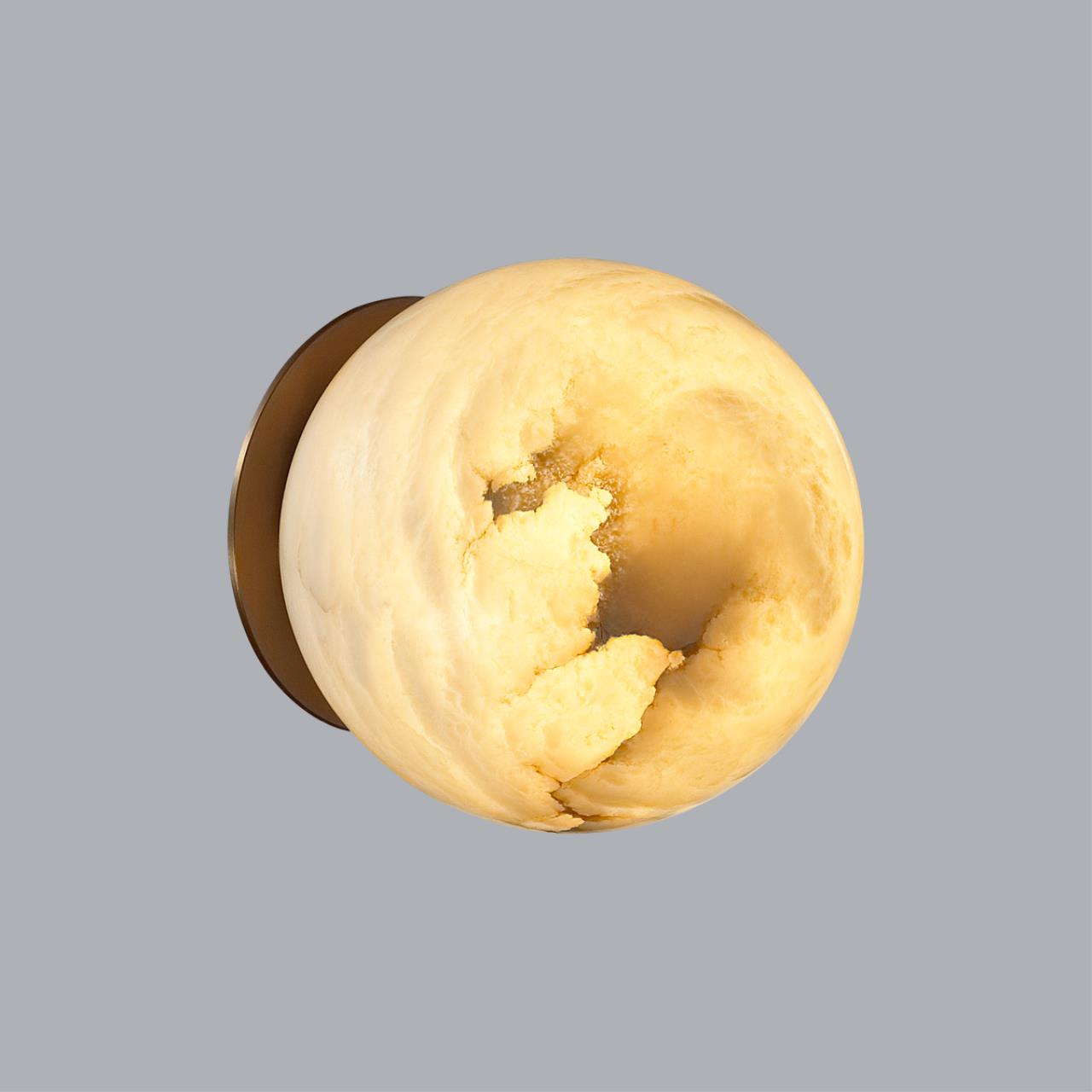 Бра 9,7*10 см, 1 LED*8W, 3000 К, Odeon Light Marbella, латунь 6684/5CL