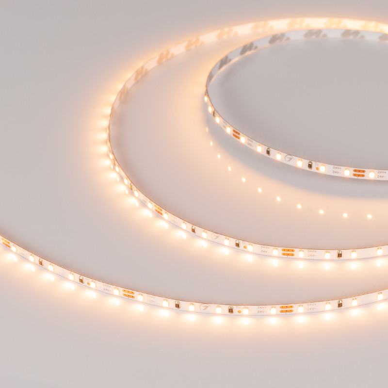 Лента MICROLED-M120-4mm 24V Warm2700 (5.4 W/m, IP20, 2216, 5m) (Arlight, узкая) 024422(2). Цена указана за 5 метров. Продается кратно 5 метрам.