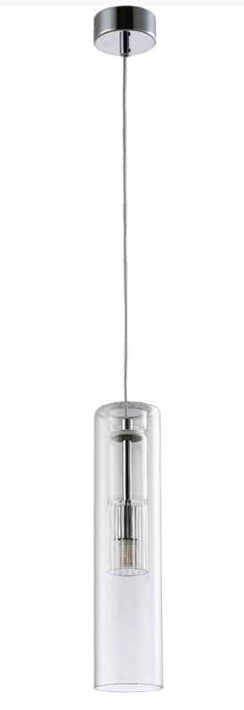 Светильник подвесной 8 см, Crystal Lux BELEZA SP1 F CHROME хром