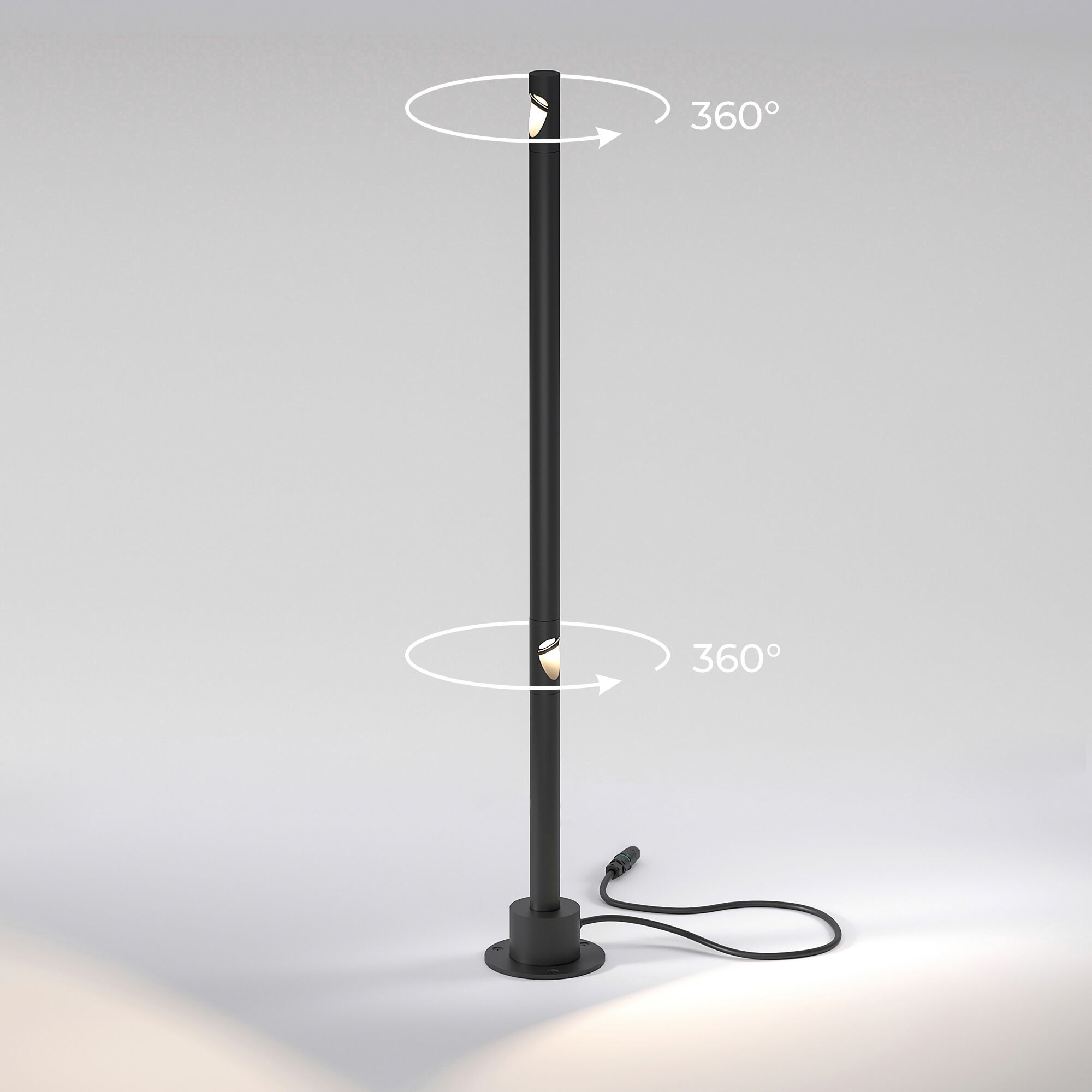Светильник садово-парковый светодиодный 90 см, 8W, 3000K, Elektrostandard Latent 35174/F, черный 