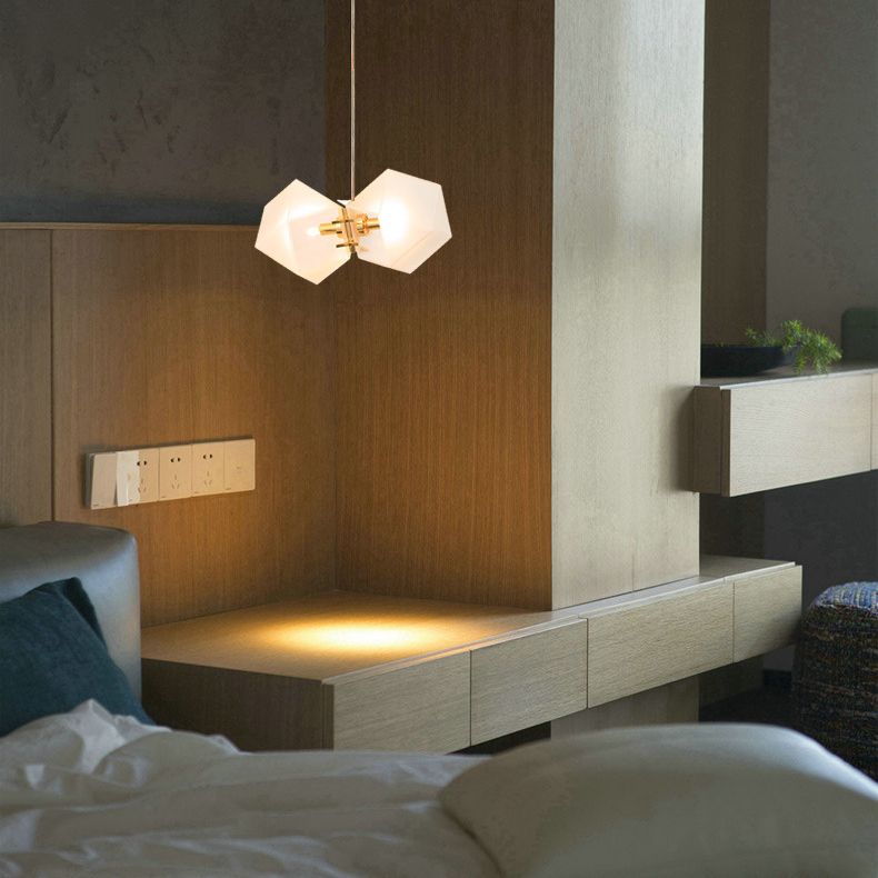 Подвесной светильник Gabriel Scott Welles Glass L2 40*40*35 см, 2*G9*40W, ImperiumLoft 40.2275-0, Золотистый