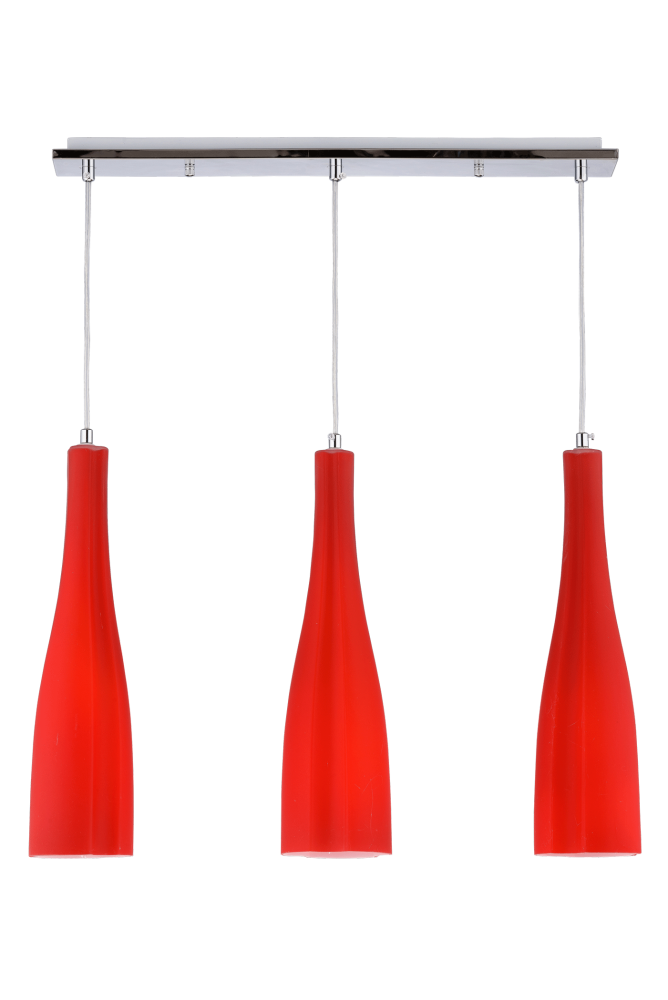 Люстра L580 x W80 x H1150, мм, 3*40W (120W), RED(Красный) Sfera Sveta 5065/3 RED