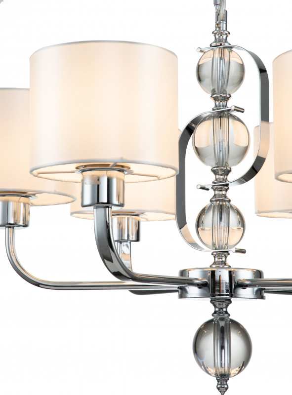 Подвесной светильник 650*650*460/1260 мм, 6*E27 хром Indigo Davinci V000263