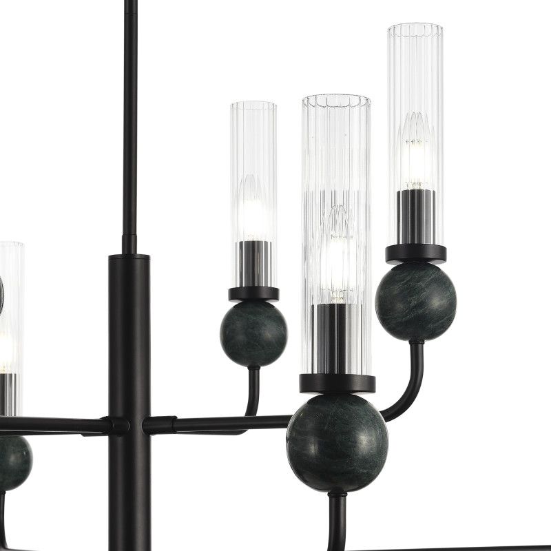 Люстра на штанге 65,5*151 см, 8*E14*40W, ST-Luce Medea SL1244.403.08, черный