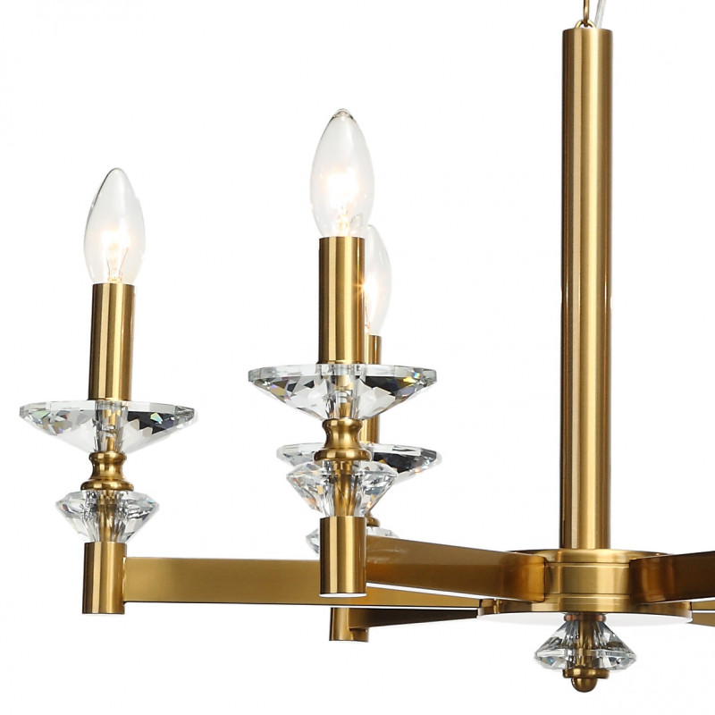 Подвесная люстра Stilfort Albert 1048/03/06P, диаметр 65 см, золото