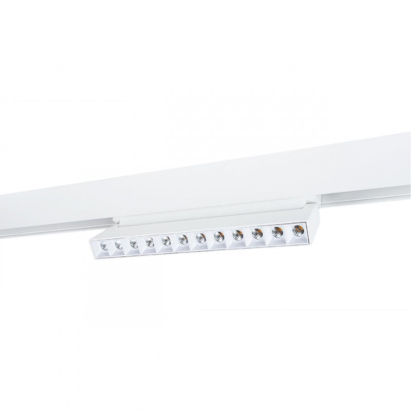 Трековый светильник 21,9*2,2 см, 1*LED*12W, 4000К, Arte lamp Linea Белый A4668PL-1WH