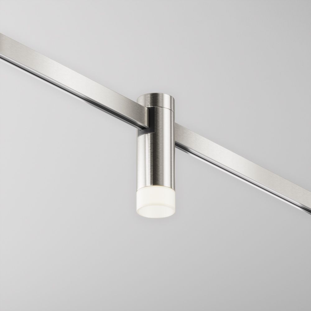 Трековый светильник  TR145-1-3W4K-W-PT **-9 см, *LED*3W, 4000K, Maytoni technical FLARITY TR145-1-3W4K-W-PT, Платина