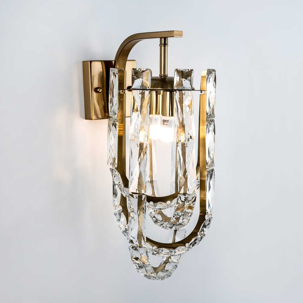 Настенный светильник 26,5*39*30 см, 2xG9 MODELUX ML.6621.02 BS латунь